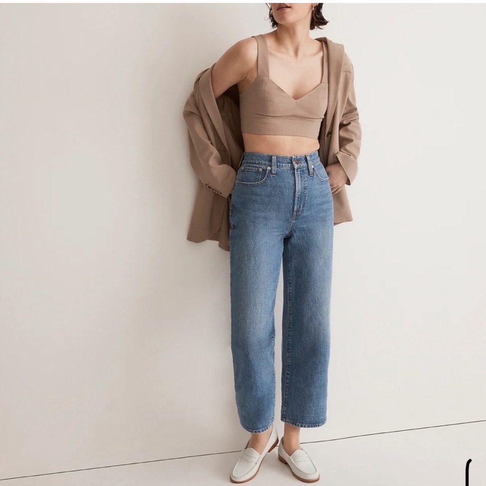 Madewell Perfect Vintage Wide Leg Cropped Jean